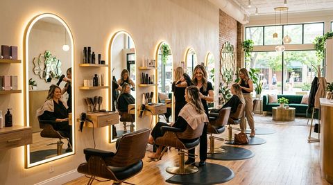 Illustration of Golden Comb, beauty salon in Longmont, CO